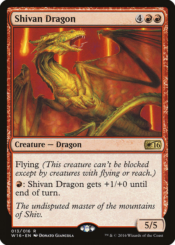 Shivan Dragon [Welcome Deck 2016] MTG Single Magic: The Gathering | Red Claw Gaming