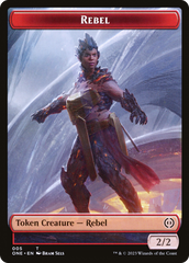Rebel // Samurai Double-Sided Token [Phyrexia: All Will Be One Tokens] MTG Single Magic: The Gathering | Red Claw Gaming