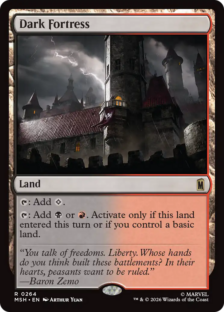 Dark Fortress [Marvel Super Heroes] MTG Single Magic: The Gathering | Red Claw Gaming