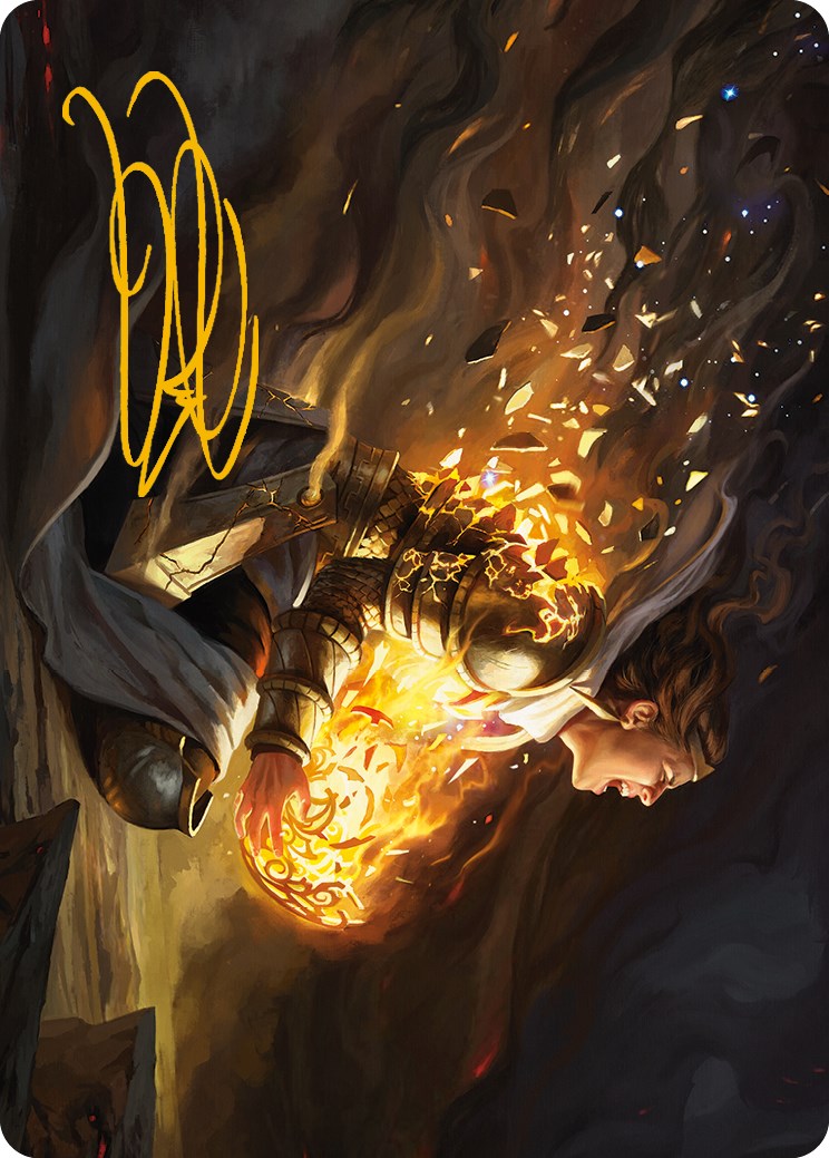 Vanish into Eternity Art Card (Gold-Stamped Signature) [Phyrexia: All Will Be One Art Series] MTG Single Magic: The Gathering | Red Claw Gaming