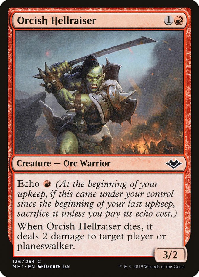 Orcish Hellraiser [Modern Horizons] MTG Single Magic: The Gathering    | Red Claw Gaming