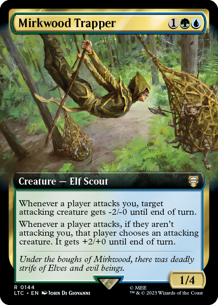 Mirkwood Trapper (Extended Art) [The Lord of the Rings: Tales of Middle-Earth Commander] MTG Single Magic: The Gathering | Red Claw Gaming