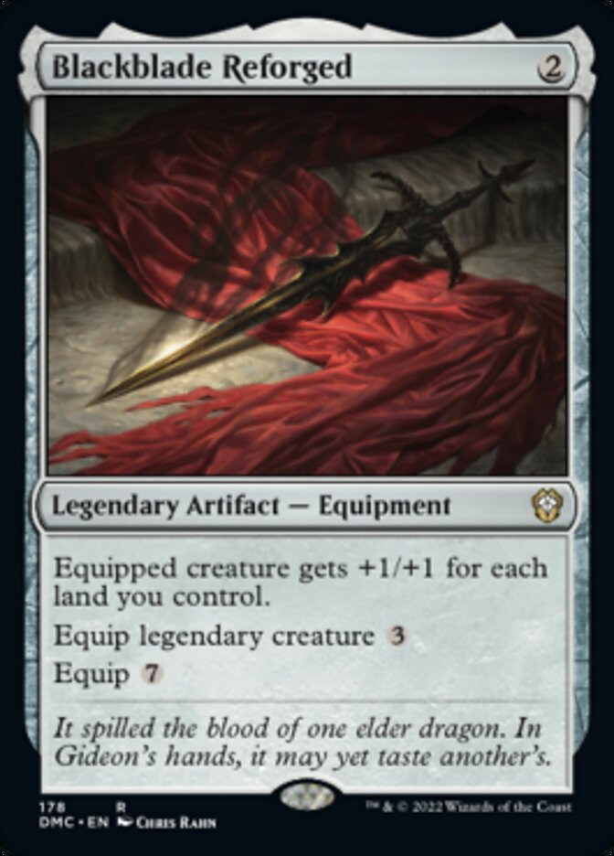 Blackblade Reforged [Dominaria United Commander] MTG Single Magic: The Gathering | Red Claw Gaming