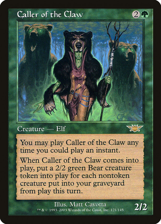 Caller of the Claw [Legions] MTG Single Magic: The Gathering | Red Claw Gaming