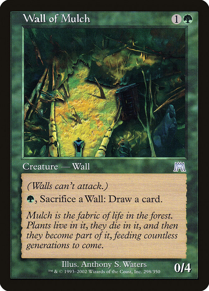 Wall of Mulch [Onslaught] MTG Single Magic: The Gathering | Red Claw Gaming