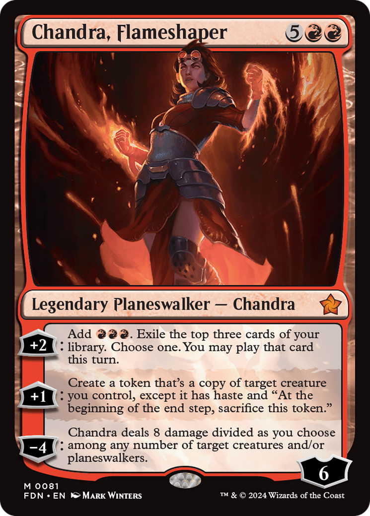 Chandra, Flameshaper [Foundations] MTG Single Magic: The Gathering | Red Claw Gaming