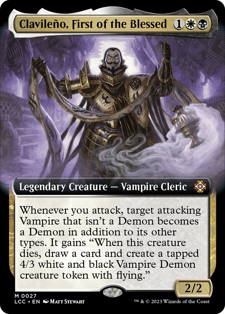 Clavileno, First of the Blessed (Extended Art) [The Lost Caverns of Ixalan Commander] MTG Single Magic: The Gathering | Red Claw Gaming