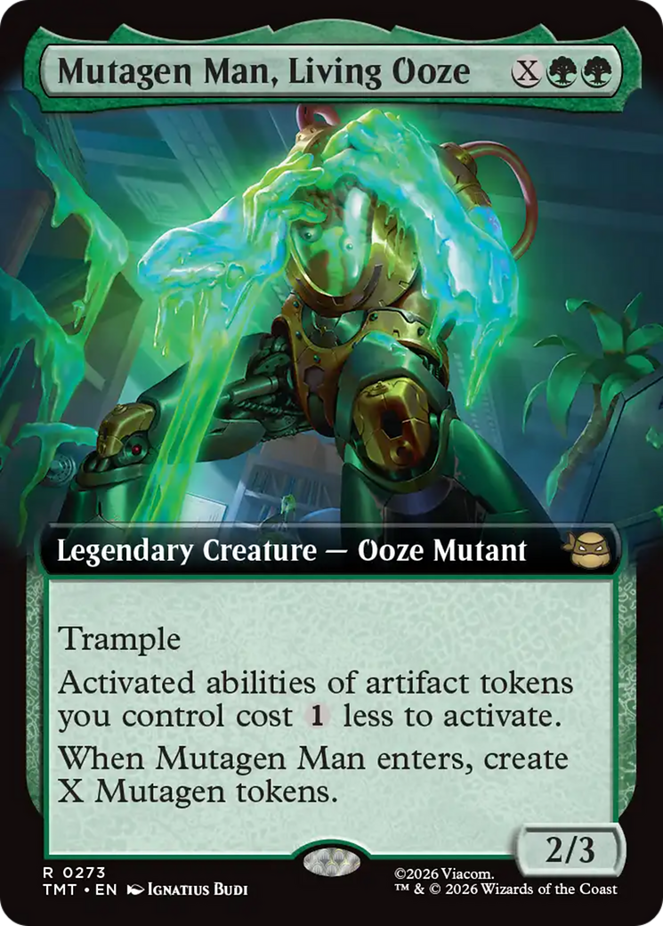Mutagen Man, Living Ooze (Extended Art) [Teenage Mutant Ninja Turtles] MTG Single Magic: The Gathering | Red Claw Gaming
