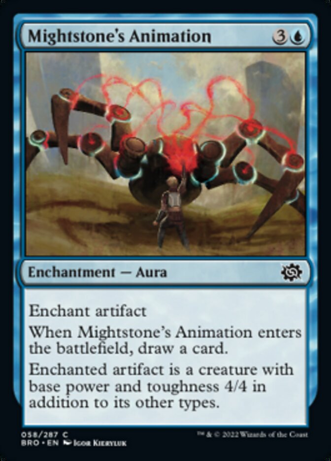 Mightstone's Animation [The Brothers' War] MTG Single Magic: The Gathering | Red Claw Gaming