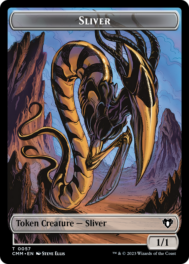Copy (54) // Sliver Double-Sided Token [Commander Masters Tokens] MTG Single Magic: The Gathering | Red Claw Gaming