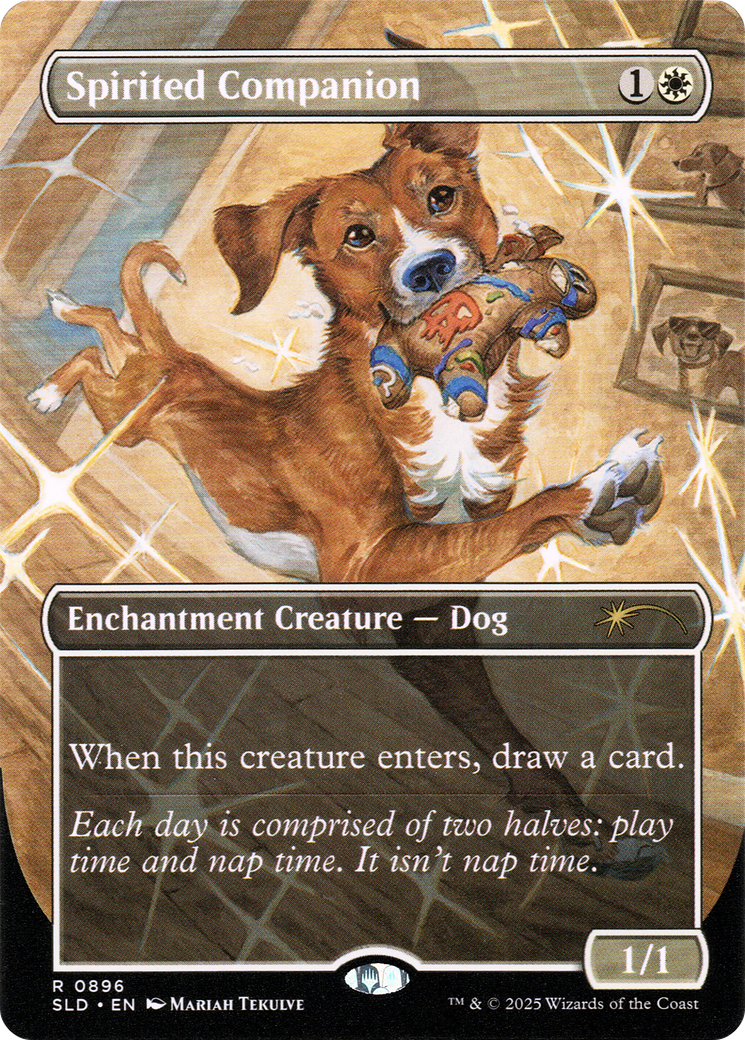 Spirited Companion (0896) (Rainbow Foil) [Secret Lair Drop Series] MTG Single Magic: The Gathering | Red Claw Gaming