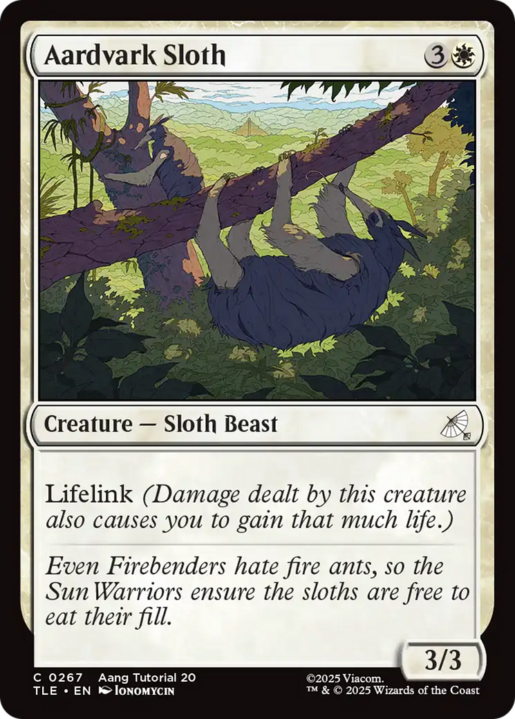 Aardvark Sloth (0267) [Avatar: The Last Airbender: Eternal-Legal] MTG Single Magic: The Gathering | Red Claw Gaming