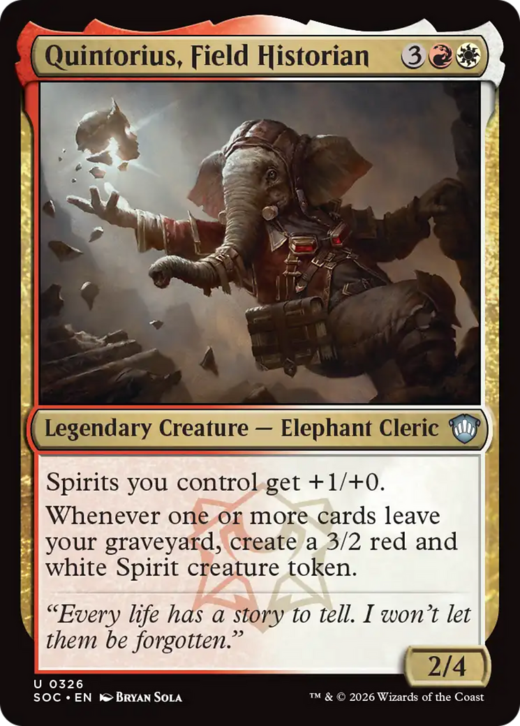 Quintorius, Field Historian [Secrets of Strixhaven Commander] MTG Single Magic: The Gathering | Red Claw Gaming