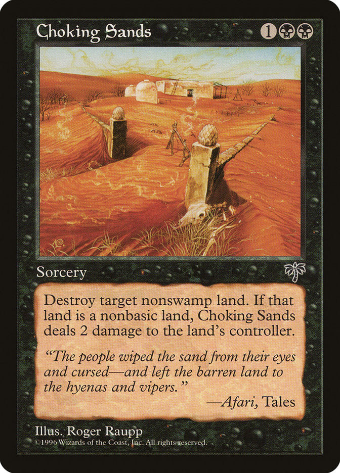 Choking Sands [Mirage] MTG Single Magic: The Gathering | Red Claw Gaming