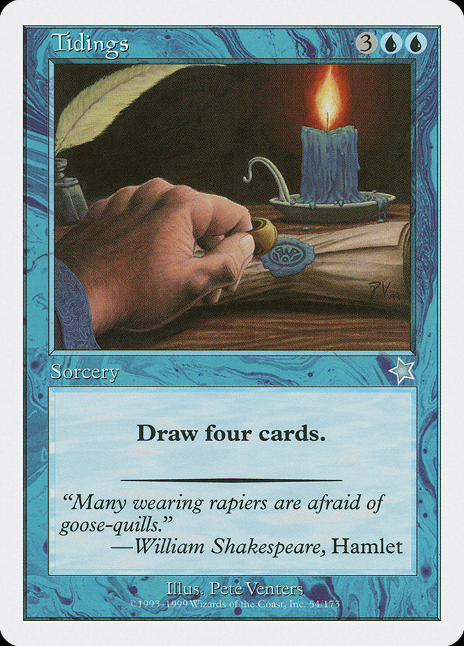 Tidings [Starter 1999] MTG Single Magic: The Gathering | Red Claw Gaming
