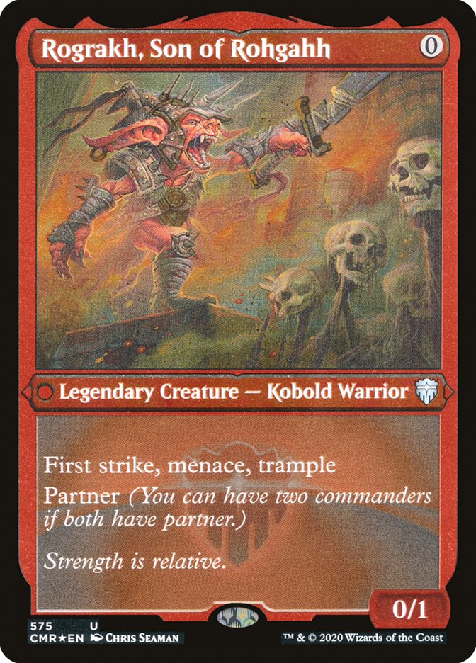Rograkh, Son of Rohgahh (Etched) [Commander Legends] MTG Single Magic: The Gathering | Red Claw Gaming