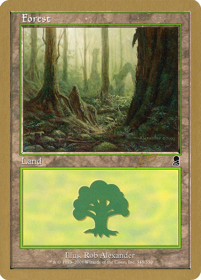 Forest (rl348) (Raphael Levy) [World Championship Decks 2002] MTG Single Magic: The Gathering | Red Claw Gaming