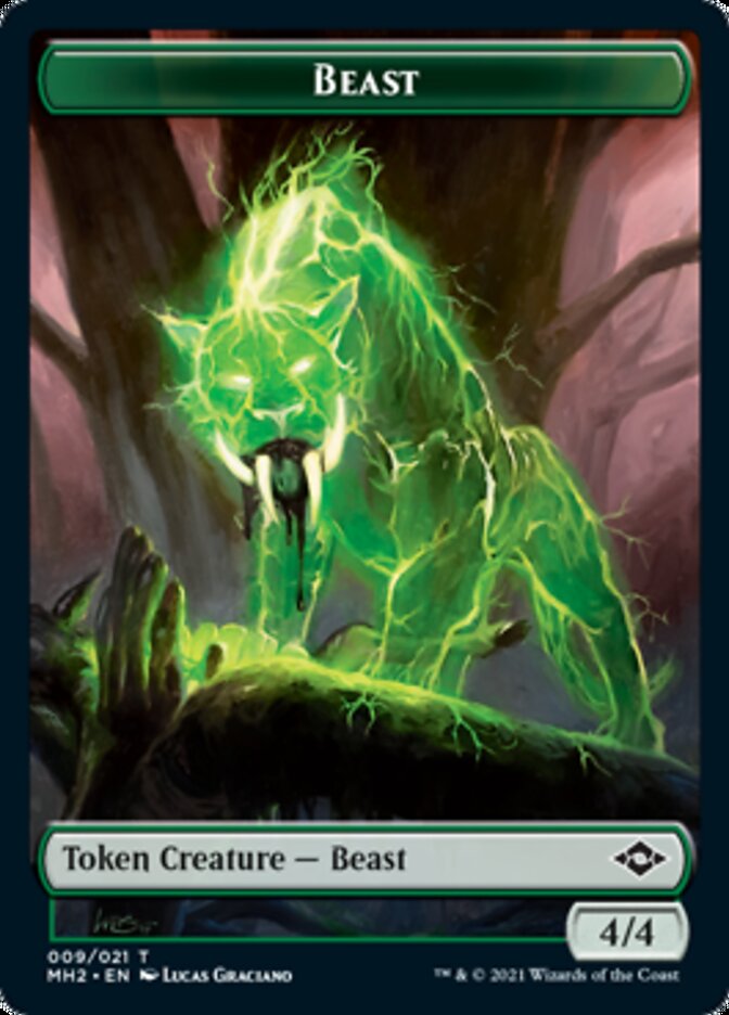 Beast // Clue (15) Double-Sided Token [Modern Horizons 2 Tokens] MTG Single Magic: The Gathering | Red Claw Gaming