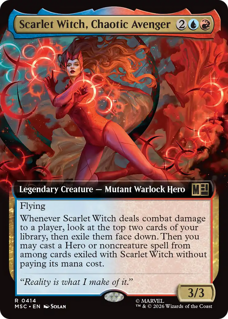 Scarlet Witch, Chaotic Avenger (Extended Art) [Marvel Super Heroes Commander] | Red Claw Gaming