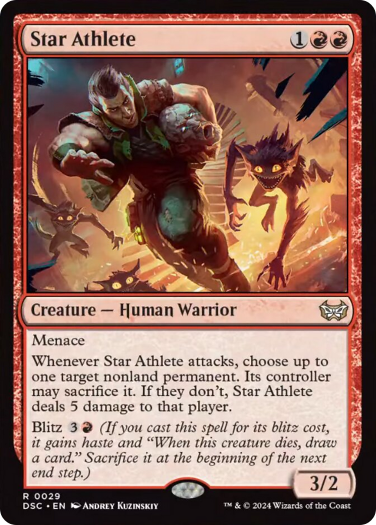 Star Athlete [Duskmourn: House of Horror Commander] MTG Single Magic: The Gathering | Red Claw Gaming