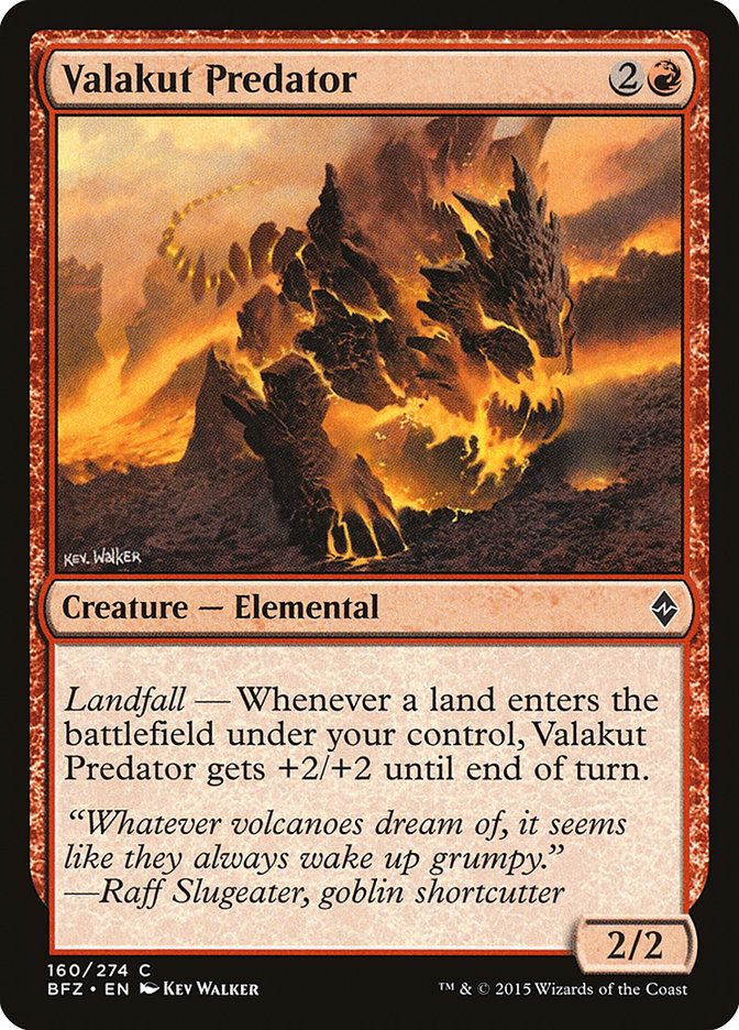 Valakut Predator [Battle for Zendikar] MTG Single Magic: The Gathering | Red Claw Gaming