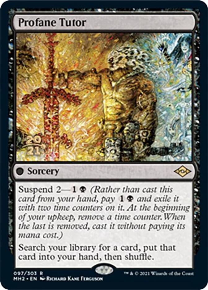 Profane Tutor [Modern Horizons 2 Prerelease Promos] MTG Single Magic: The Gathering | Red Claw Gaming