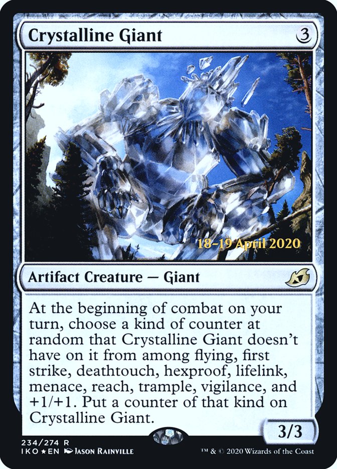 Crystalline Giant [Ikoria: Lair of Behemoths Prerelease Promos] MTG Single Magic: The Gathering | Red Claw Gaming