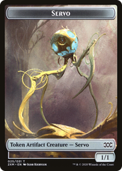 Human Soldier // Servo Double-Sided Token [Double Masters Tokens] MTG Single Magic: The Gathering | Red Claw Gaming