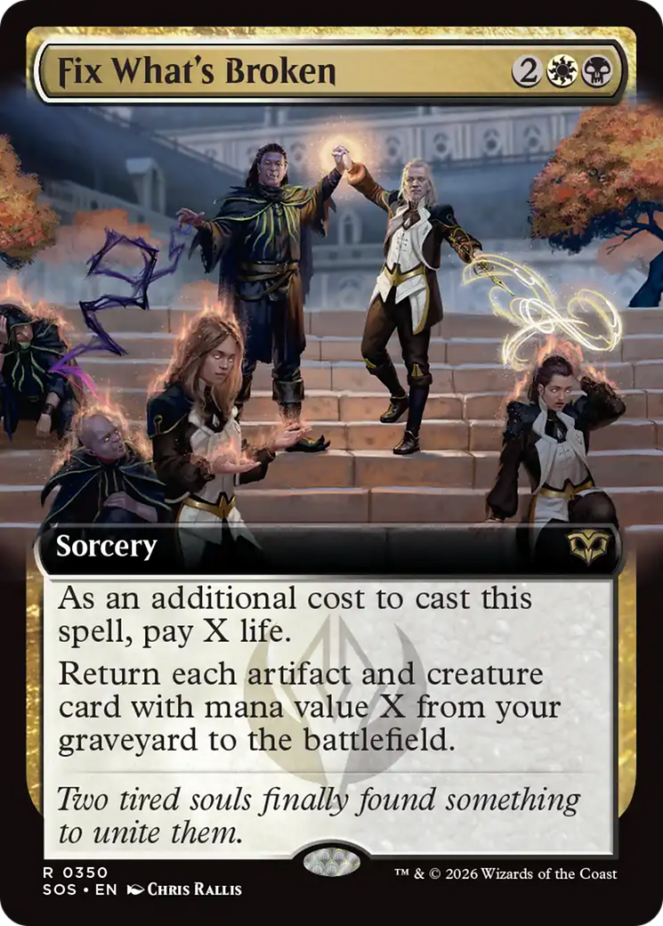 Fix What's Broken (Extended Art) [Secrets of Strixhaven] MTG Single Magic: The Gathering | Red Claw Gaming