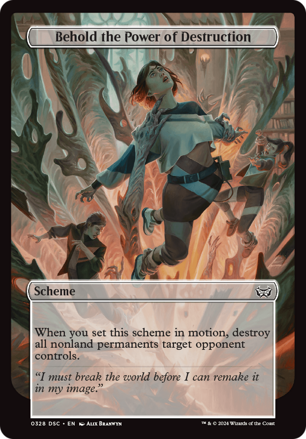 Behold the Power of Destruction (Full Art) [Duskmourn: Archenemy] MTG Single Magic: The Gathering | Red Claw Gaming