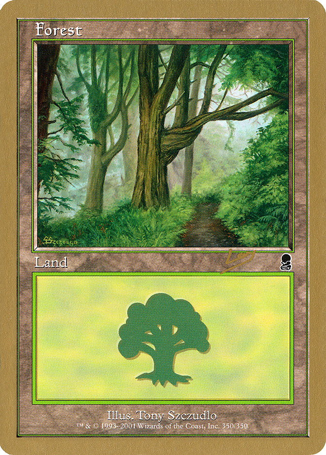 Forest (rl350) (Raphael Levy) [World Championship Decks 2002] MTG Single Magic: The Gathering | Red Claw Gaming