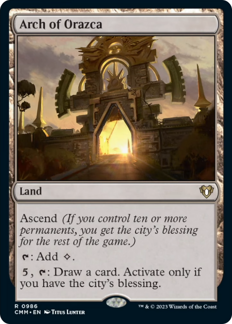 Arch of Orazca [Commander Masters] MTG Single Magic: The Gathering | Red Claw Gaming