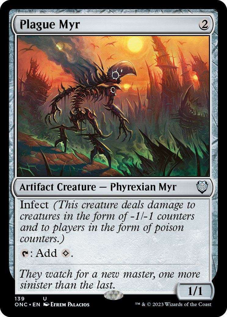 Plague Myr [Phyrexia: All Will Be One Commander] MTG Single Magic: The Gathering | Red Claw Gaming