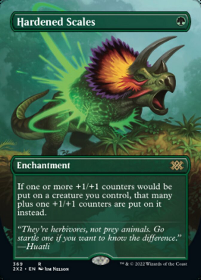 Hardened Scales (Borderless Alternate Art) [Double Masters 2022] MTG Single Magic: The Gathering    | Red Claw Gaming
