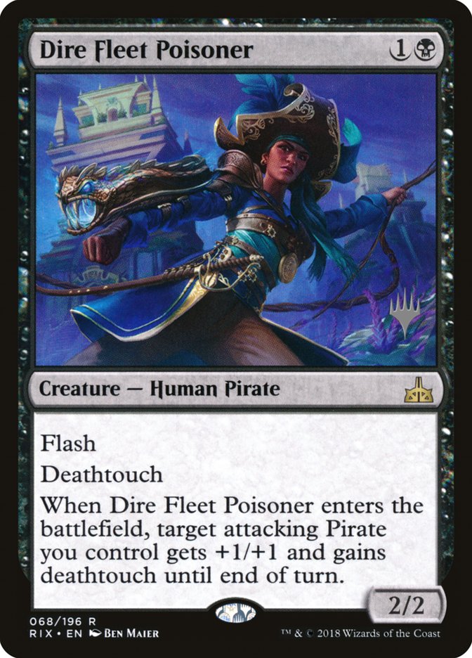Dire Fleet Poisoner (Promo Pack) [Rivals of Ixalan Promos] MTG Single Magic: The Gathering | Red Claw Gaming