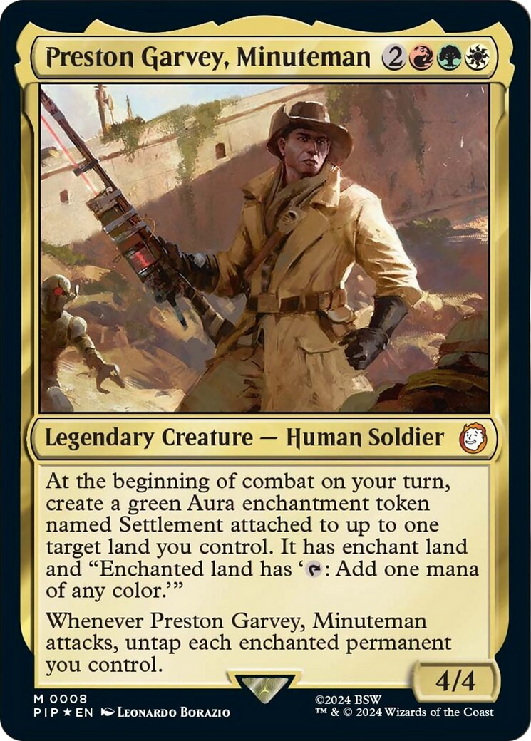 Preston Garvey, Minuteman [Fallout] MTG Single Magic: The Gathering    | Red Claw Gaming