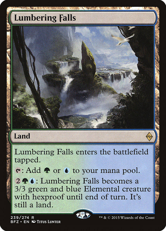 Lumbering Falls [Battle for Zendikar] MTG Single Magic: The Gathering | Red Claw Gaming