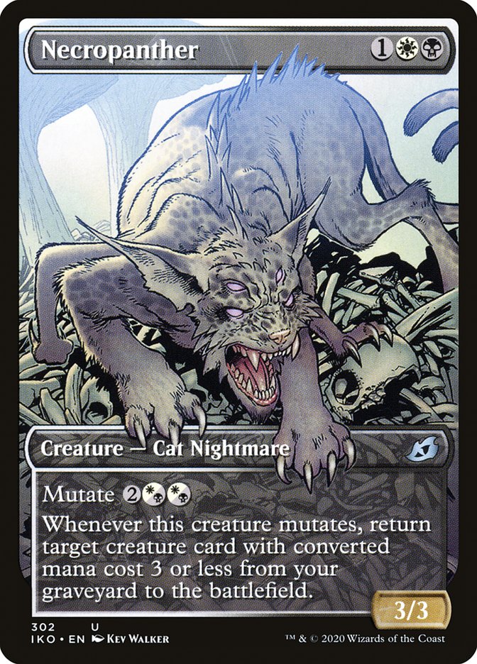 Necropanther (Showcase) [Ikoria: Lair of Behemoths] MTG Single Magic: The Gathering | Red Claw Gaming