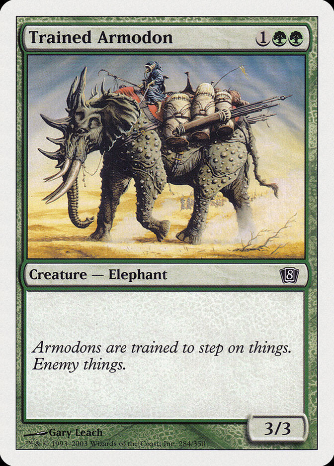 Trained Armodon [Eighth Edition] MTG Single Magic: The Gathering | Red Claw Gaming