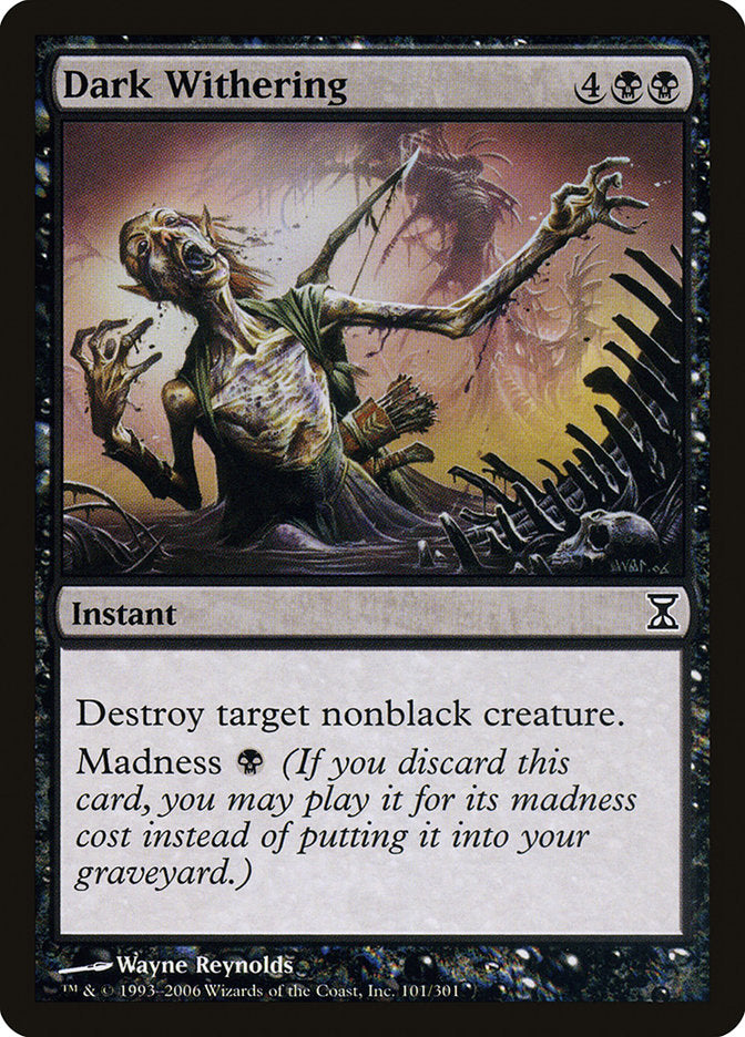 Dark Withering [Time Spiral] MTG Single Magic: The Gathering | Red Claw Gaming