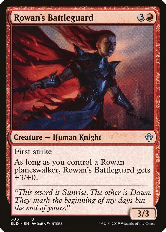 Rowan's Battleguard [Throne of Eldraine] MTG Single Magic: The Gathering | Red Claw Gaming