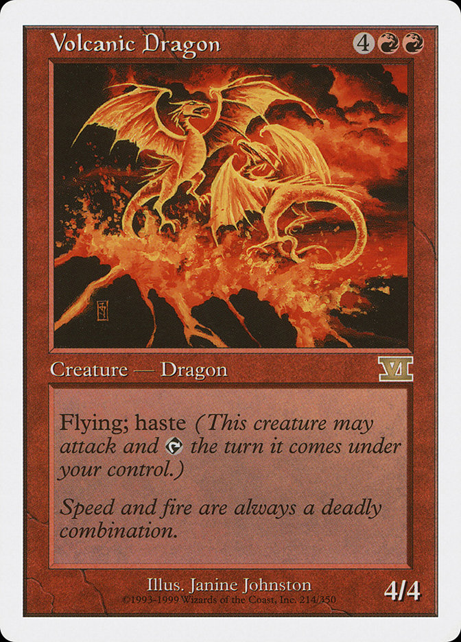 Volcanic Dragon [Classic Sixth Edition] MTG Single Magic: The Gathering | Red Claw Gaming
