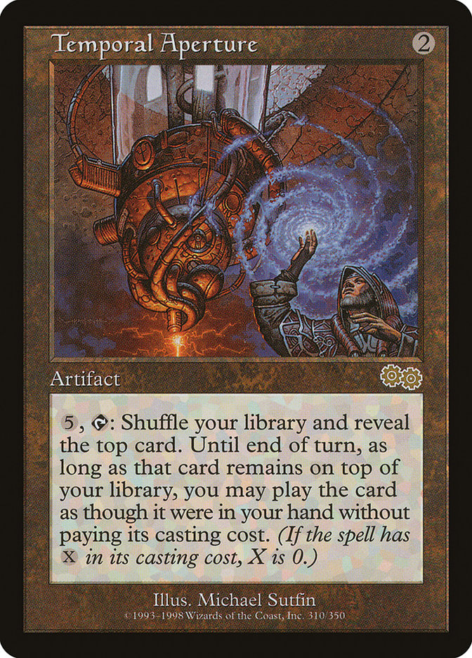 Temporal Aperture [Urza's Saga] MTG Single Magic: The Gathering | Red Claw Gaming