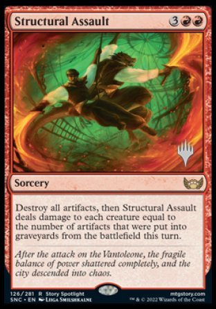 Structural Assault (Promo Pack) [Streets of New Capenna Promos] MTG Single Magic: The Gathering | Red Claw Gaming