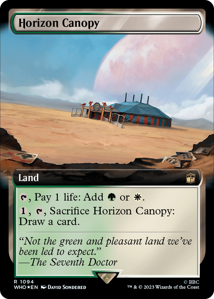 Horizon Canopy (Extended Art) (Surge Foil) [Doctor Who] MTG Single Magic: The Gathering | Red Claw Gaming