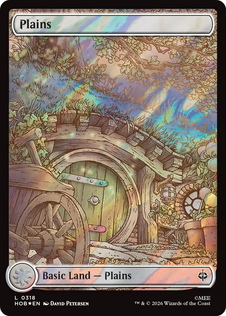 Plains (0318) (Surge Foil) [The Hobbit] MTG Single Magic: The Gathering | Red Claw Gaming