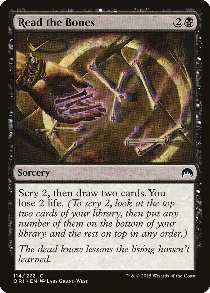 Read the Bones [Magic Origins] MTG Single Magic: The Gathering | Red Claw Gaming