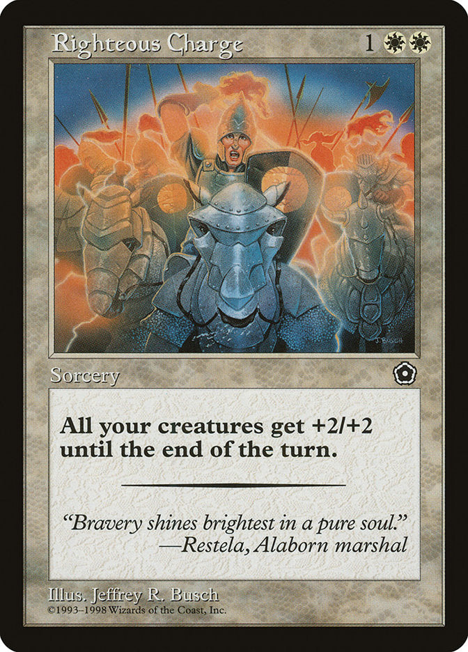 Righteous Charge [Portal Second Age] MTG Single Magic: The Gathering | Red Claw Gaming