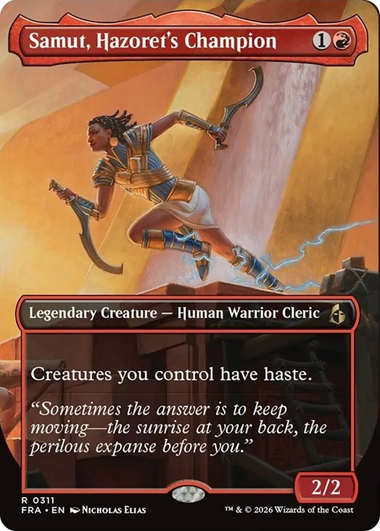 Samut, Hazoret's Champion (Borderless) [Reality Fracture] | Red Claw Gaming