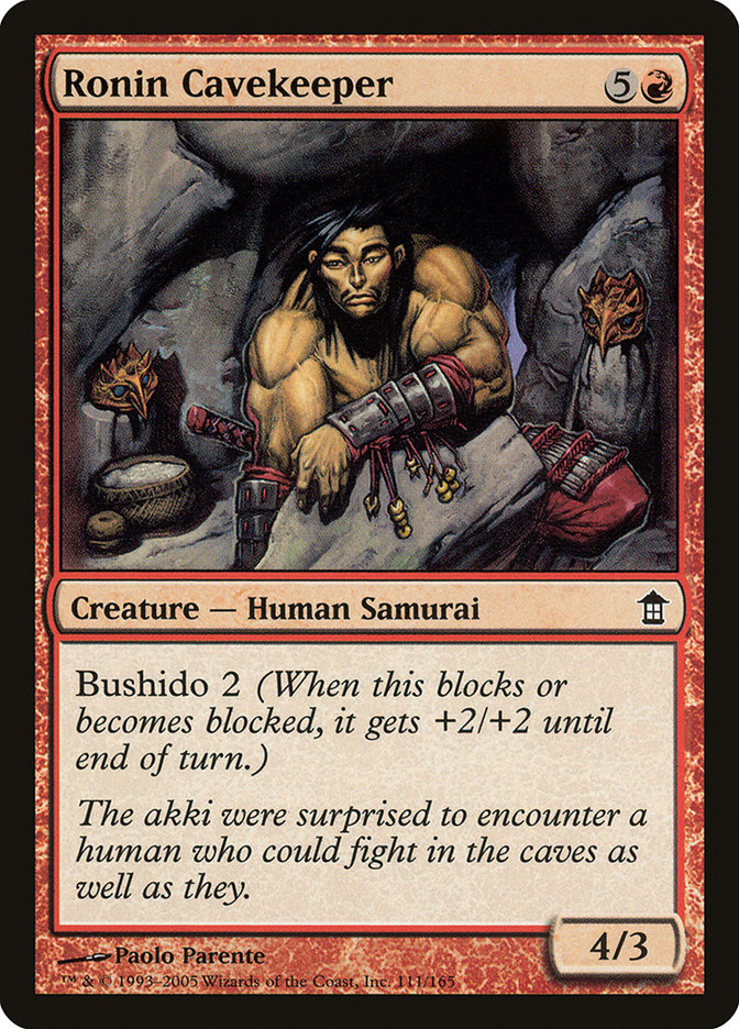 Ronin Cavekeeper [Saviors of Kamigawa] MTG Single Magic: The Gathering    | Red Claw Gaming